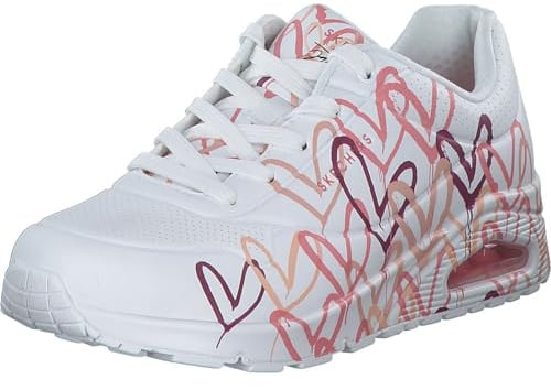 Skechers UNO Spread The Love Damen-Sneaker, Weiß Wcrl, 36 EU