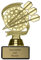 Pokal-Fabrik - Goldener Dart Pokal 14 cm aus hochwertigem Kunststoff mit Gravur - Geschenk-Trophäe mit schönen Dartpfeilen & Marmorsockel - Personalisiertes Geschenk - Wanderpokal Dart Zubehör
