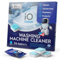 Lot de 24 pastilles nettoyantes et détartrantes pour machine à laver HE - Nettoyage en profondeur et détartrage pour machines à laver avant et à chargement par le dessus - Tablettes très efficaces