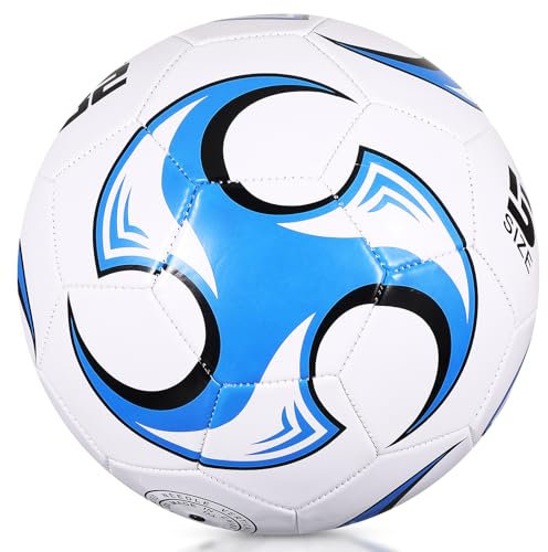 KWJEIULSOQ Fußball Größe 5, Fußball Kinder Unisex, Offizieller Fussball GrößE 5, Indoor Outdoor Training Fußbälle, Fussball Kinder Unisex für Jugendliche und Erwachsene