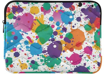 Laptop Sleeve Case 13-14 Inch Stylish Laptop Sleeves Colorful Dots Bright Comic Notebook Computer Pocket for Laptop Computer