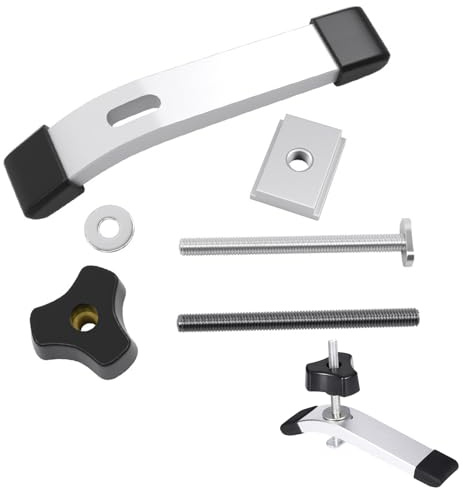 T Nut Schiene Splint, Niederhalter T Nut, Aluminiumlegierung Niederhalter Werkbank T nut, Stabil und Flexibel Niederhalter, für Die Werkbank, Gelten für Werkzeug zur Holzbearbeitun