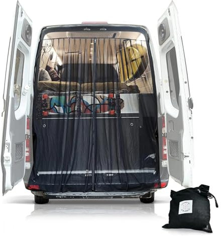 GSJNHY Fliegengitternetz, Schiebetür-Fliegengitter for die Heckklappe, Insektenschutz for Transporter, Fliegengitter for Transporter, Moskitonetz, Auto