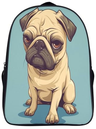 CTAMM Hund Kinderrucksack,große Kapazität,Schultasche,Kindertasche,Teenager Cartoon Rucksack 16inch