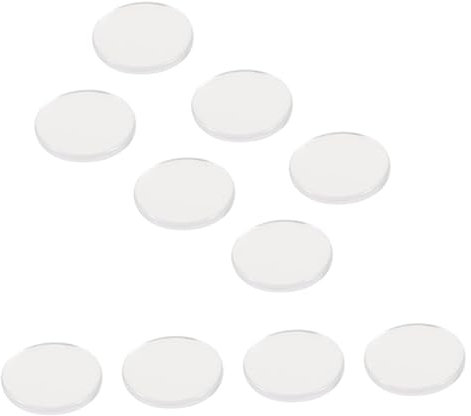 HAPINARY 10stücke Geklebte Wimpern Transparente Glas Crystal Pads Runde Paletten Für Wimpernverlängerung Im Beauty Salon Und Make-up-