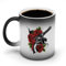 KWQDOZF Guns and Rose Fashion Color Changing Mug Heated Coffee Cup Ceramic Heat Sensitive Coffee Cups Creative Gift