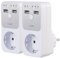 revolt USB Zeitschaltuhr: 2er-Set digitale Dual-USB- & 230-V-Steckdosen-Countdown-Timer (USB Ladegerät mit Timer, Zeitschaltuhr Countdown Timer, Apple Watch)