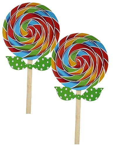 CHILDWEET 2St Simulation Lollipop-Modell hochzeitsdeko hochzeitdeko lustig Lakritze Party süßigkeiten dekoratives gefälschtes Lollipop-Modell Simulation von Lebensmitteldekor gefühlt