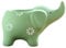 CUCUFA Succulent Pots, Elephant Shaped Flower Pots, Ceramic Small Succulent, Green Mini Animal Vase for Decoration