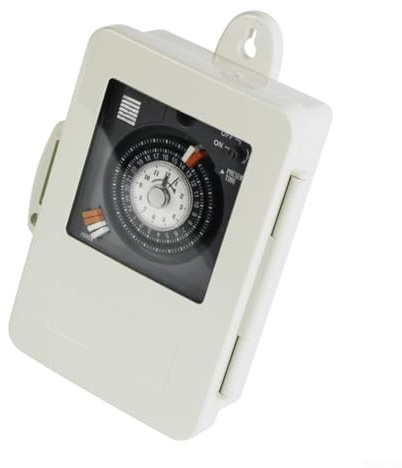 Temporizador mecánico programable TB330 para carriles DIN, 30 A 250 VAC, temporizador de ciclo de 24 horas, bajo consumo de energía 2 W, compatibilidad de voltaje 85 264 VAC, 100 horas de respaldo
