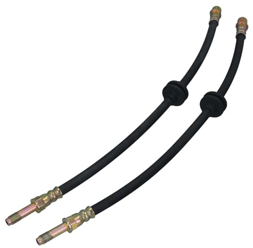 GEPCO 2x Bremsschlauch Vorderachse links und rechts | Bremsleitung vorne | kompatibel mit Seat Arosa, Ibiza II, VW Lupo, Polo 6N, Passat | Länge 460 mm | TDI, SDI, Benzin, Diesel | OEM 6N0611701B