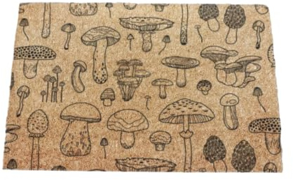 Artsy Mats Mushrooms Coir Doormat (60 x 40cm)