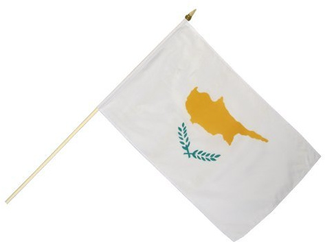 Flaggenfritze Stockflagge Zypern - 30 x 45 cm