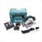 Makita DHS 680 RFJ 18 V Batterie Li-Ion 165 mm Scie circulaire à main en coffret Makpac avec 2 x 3 ah batterie et chargeur