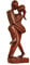 Simandra Holz Figur Skulptur Abstrakt Holzfigur Statue Afrika Asia Handarbeit Deko Akt Größe 40 cm