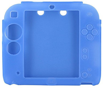 Colorful Für Nintendo 2DS Schutzhülle Case Anti-Rutsch Silikon Hülle Cover für Nintendo 2DS (Blau)