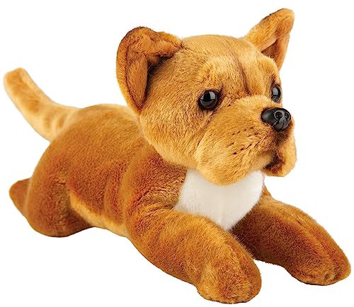 Suki Gifts 12148 Liegender Staffordshire Bull Terrier Hund Kuscheltier, mehrfarbig