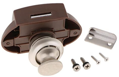 Práctico Armario, Botón Pulsador, Cierre, Cerradura, Perilla, Gabinete, Cierre, Emergente, Camper RV, Autocaravana, Resistencia Al Calor