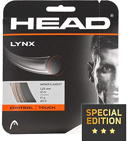HEAD Lynx Set di corde da tennis, unisex, Unisex - adulto, 281784-CP 17, champagner, 17