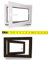 Kellerfenster nach Maß - Kunststofffenster - Fenster - Sondermaße - innen weiß/außen dark oak - DIN Rechts - 3-fach - Verglasung - 1,0m² - 60 mm Profil