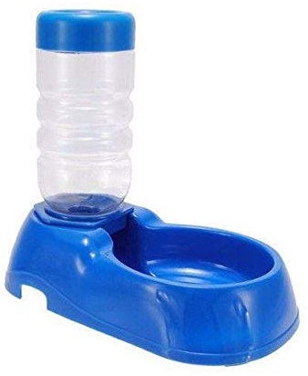 Bahob® 400ml Automatic Pet Feeder Rabbit Cat & Dog Food & Water Dispenser Dish Bowl Feeder Bottles (Blue)