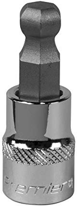 Sealey SBBH008 10mm 3/8Sq Drive Ball-End Hex Socket Bit