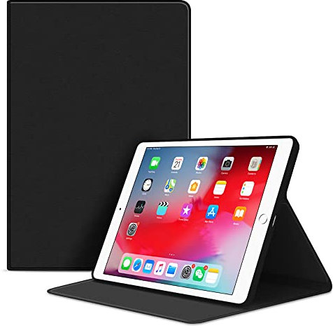 VAGHVEO Funda para iPad 10,2 Pulgadas 2021/2020/2019 (9ª/8ª/7ª Generación), iPad Air 10.5 (3ª Gen)/ Pro 10,5 2017 Carcasa Case Cover, Flexible Suave TPU Cubierta Trasera Protectora, Negro