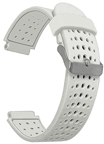 AISPORTS Kompatibel mit Garmin Forerunner 735XT Armband Silikon, 16mm Weiches Atmungsaktives Silikonarmband Sportarmband Ersatzarmband für Garmin Forerunner 220/230/235/620/630/735/Approach S20/S5/S6