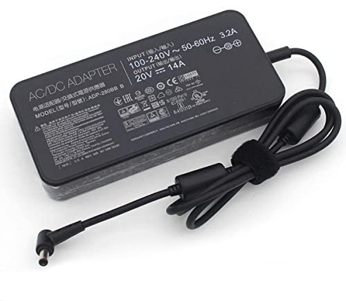 20V 14A 280W ADP-280BB B Adapter Ladegerät Kompatibel für ASUS ROG Strix Scar 17 G732 G732LWS-HG059T G732LW-HG056T G732LV-EV051T G732LXS-HG059T Gaming Laptop Power