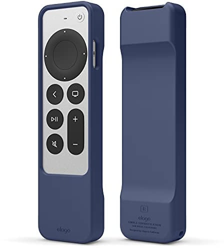 elago R1 Hülle kompatibel mit Apple TV 4K Siri Remote 3. Generation (2022) und 2. Generation (2021) - Magnet Technologie (Jean Indigo)