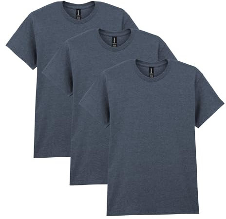 GILDAN Men's, Heavy Cotton T-shirt, Style G5000, Dark Heather, L