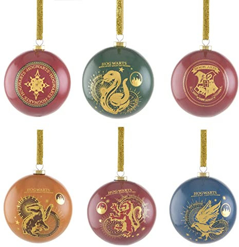 Widdop Harry Potter - Juego de 6 adornos para árbol de Navidad (70 mm)