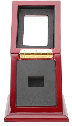 INOOMP Holzringbox Mit Deckel Für Meisterschaftsringe Aufbewahrungsbox Zum Schutz Vor Kratzern Und Schmutz Langlebig Und Sicher Geeignet Für Zuhause Büro Und Sammlungsräume