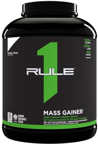 Rule One Mass Gainer, Vanilla Creme - 2600g