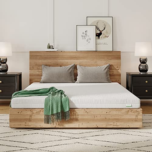 Novilla Matelas en Mousse 140x190, Matelas Amovible à 7 Zones de Confort, Réversible Été/Hiver, Respirable, Hauteur 18 cm