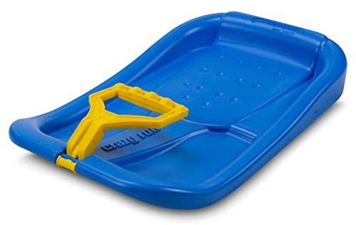 Prime Garden® DINAMICO Luge en plastique pour enfants avec poignée en plastique (bleu)