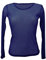 Miss Rouge T-Shirt, Oberteil aus Voile, glänzend/glitzernd, marineblau, One size