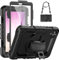 SEYMCY Funda para Lenovo Tab M8 de 4ª generación, TB-300FU, correa de transporte a prueba de golpes para Lenovo Tab M8, color negro