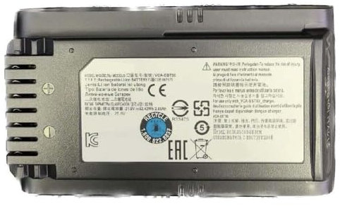 Ukkipower VCA-SBT90 Ersatz 21.9V 62.62Wh 2.85Ah Akku kompatibel mit Jet 90 VS9000 JET90 Stick Vacuum