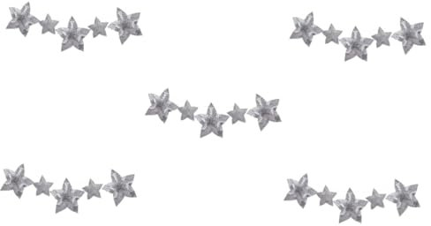 Abaodam 5st Stern- Und Mondverzierung Zeltbetten Krippenstern-banner Wanddekoration Mondanhänger Dekorativer Anhänger Dekoration Ammer Stern Mond Kranz Bettvorhang Stoff Kind Das Bett