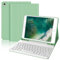 WINCHKING Teclado con funda para iPad 6 generación 2018/iPad 5 generación 2017, iPad Air 2/1, iPad Pro 9.7, teclado italiano Bluetooth magnético inalámbrico desmontable, verde claro