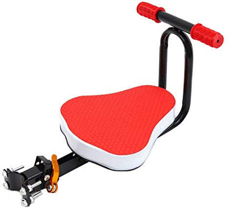 Kindersattel Fahrrad Vorne Stange Fahrrad Kindersitz Mit Armlehne Und Faltbarem für Mountainbikes,Citybikes,Falträder,Fahrrad Kindersitz Vorne mit Sicherheitsgitter