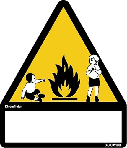 Kinderfinder Aufkleber signalgelb (wetterfest)
