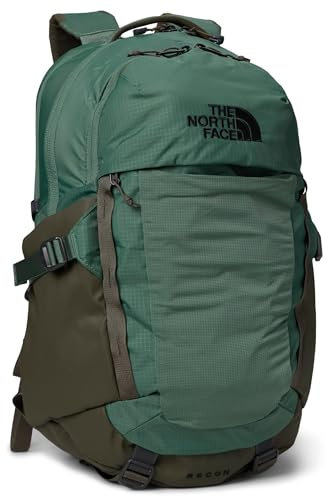 THE NORTH FACE Recon Everyday Backpack | Daypack Repellent Finish, 16 Laptop Sleeve, 2 Water Bottle Pockets, Duck Green/New Taupe Green, One Size, Recon Everyday Laptop Backpack | Daypack With Water