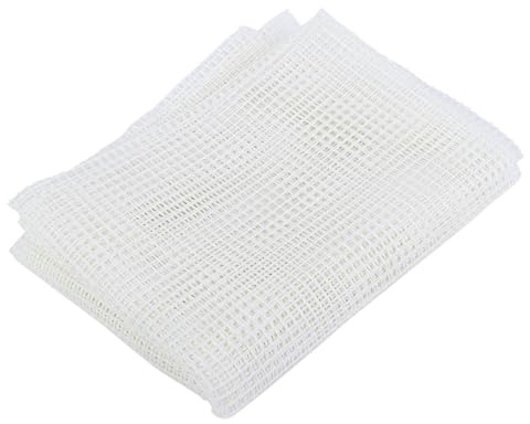 Tomotato Durchsichtiges Kunststoff-Netz-Leinwand-Set, Knüpfteppich-Rohling-Leinwand für Heimwerker-Bastelarbeiten im Haushalt, Teppich-Teppich-Netzstoff-Zubehör-Werkzeuge für (Netzstoff 150 * 100cm)