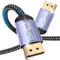 Zestiq 16K DisplayPort Kabel 2.1 1M-16K@60Hz, 10K@60Hz, 8K@120Hz, 4K@240Hz/165Hz/144Hz, 2K@360Hz/240Hz, DP Kabel unterstützt 80Gbps, HDR, DSC1.2a, FreeSync, G-Sync für Gaming Monitor, Grafikkarte, PC