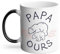 Mug Thermo-réactif Tasse Magique - Papa Ours Famille Mignon Animal - 325 ml