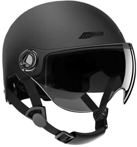 Casco Monopattino Elettrico | Equipaggiamento Protettivo Per Pattinaggio | Casco Da Bicicletta Per Uomo E Donna | Semicaschi Altamente Protettivi | Con Visiera Parasole Rimovibile