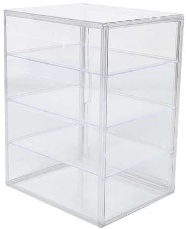 BEBEMOKO Brotvitrine mit magnetischer Tür, 4 Ebenen, Brotaufbewahrung, Bäckerei-Vitrine