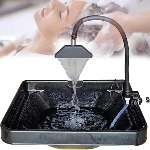 COYEUX Sortie d'eau Head Spa avec Pompe, Cadre de Circulation d'eau réglable à 360 °, pour Salon, Head Spa (Bassin de shampoing Non Inclus)